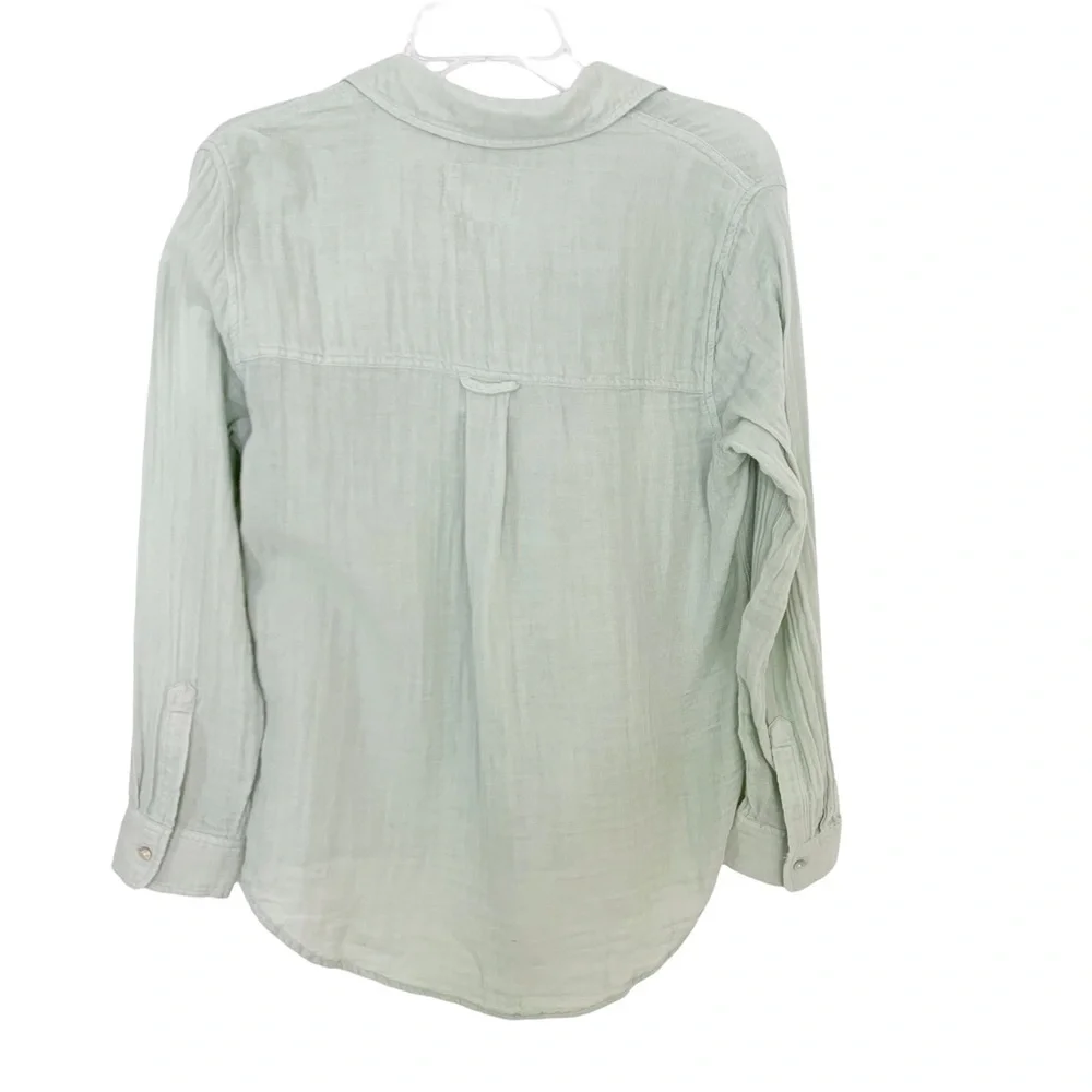 Rails Ellis Cotton Gauze Shirt in Willow XS NWT_5